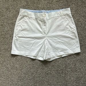 Crown & Ivy White Bermuda Shorts Classic Cotton Blend